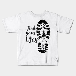 Find your Way Outdoor Hike Camping Kids T-Shirt